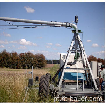 Sistema de irrigação de pivô linear para fazenda